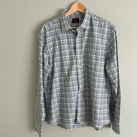 UNTUCKit Other - UNUTCKIT Men’s Cotton Flannel Long Sleeve Shirt Size Large In Blue